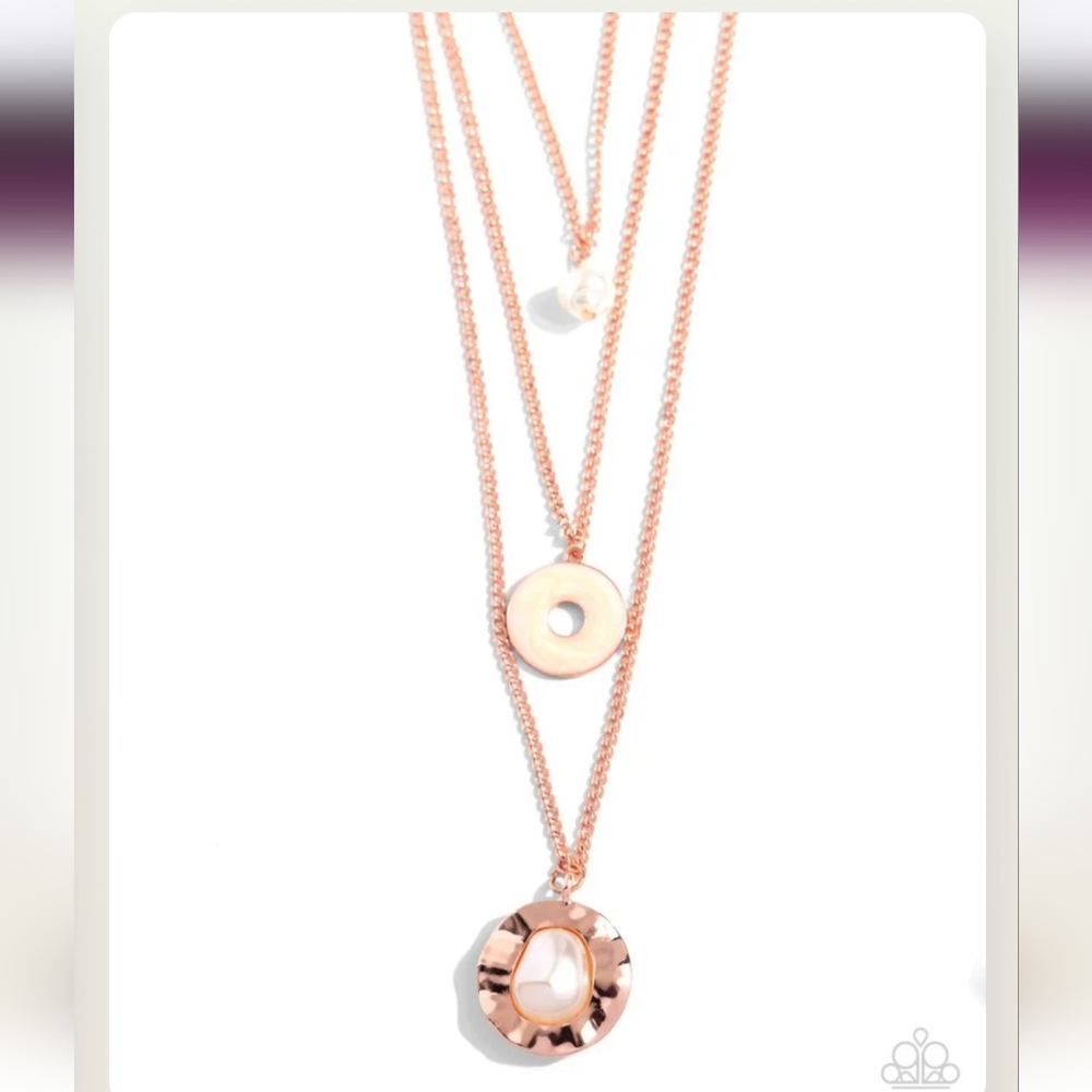 Refined Reaction Copper Necklace Layered Fashion Jewelry Paparazzi